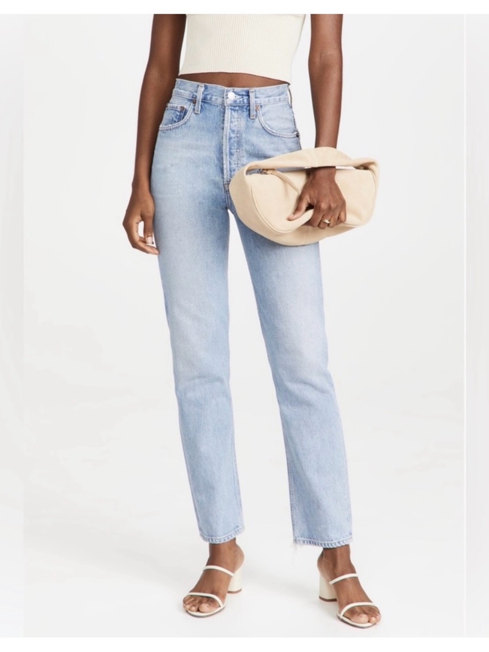 AGOLDE 90s Pinch Waist High Rise Straight Jeans